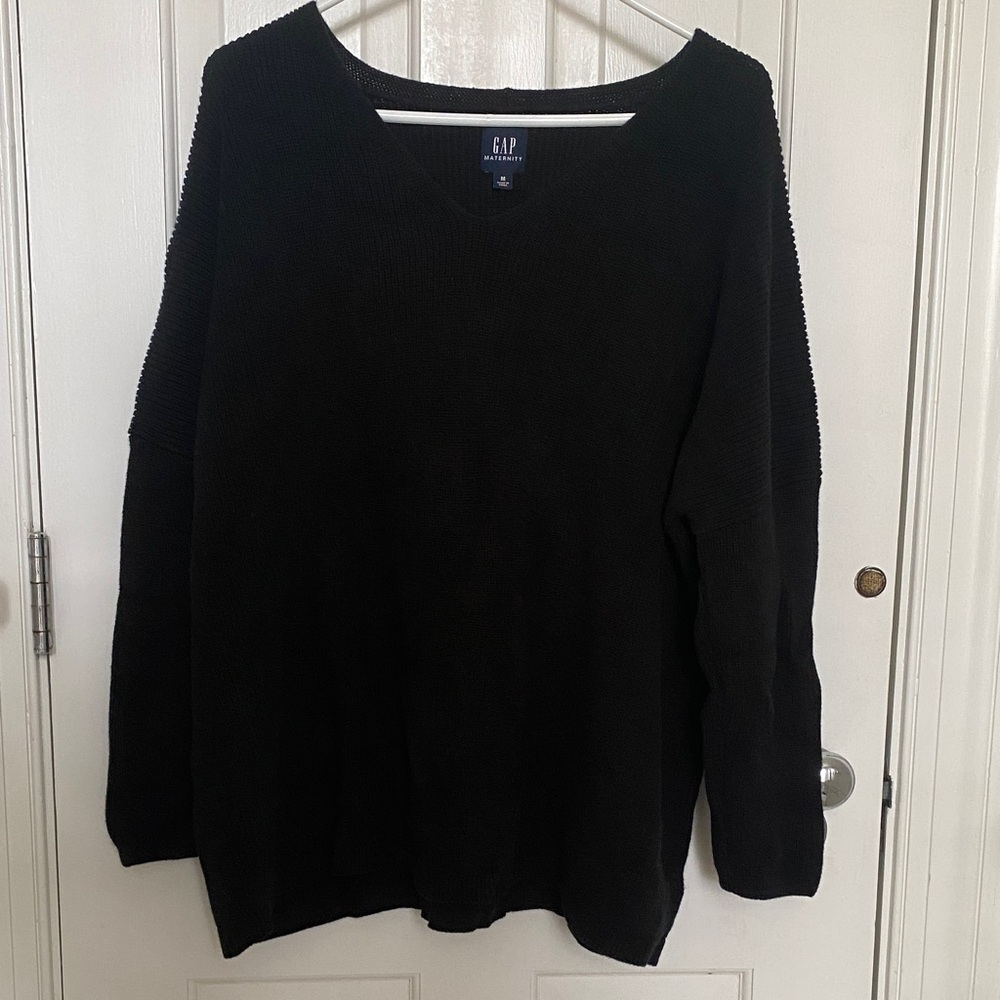 GAP Maternity Classic Black Knit Sweater